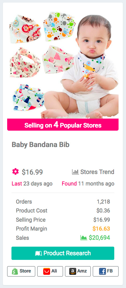 Cotton Bandana Baby Eating Accessory