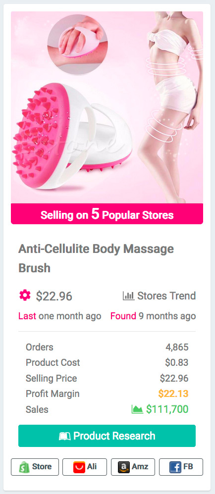 Handheld Bath Shower Anti Cellulite Full Body Massage Brush 