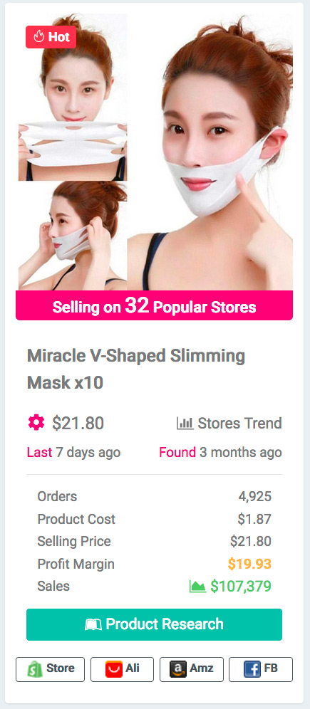 Miracle V-Shaped Slimming Mask