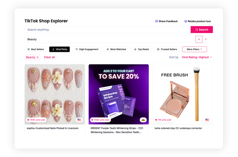 Find Products Before They Get Saturated