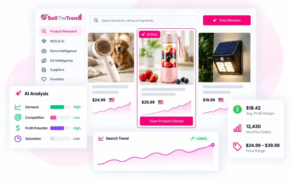 Find winning products with AI product research