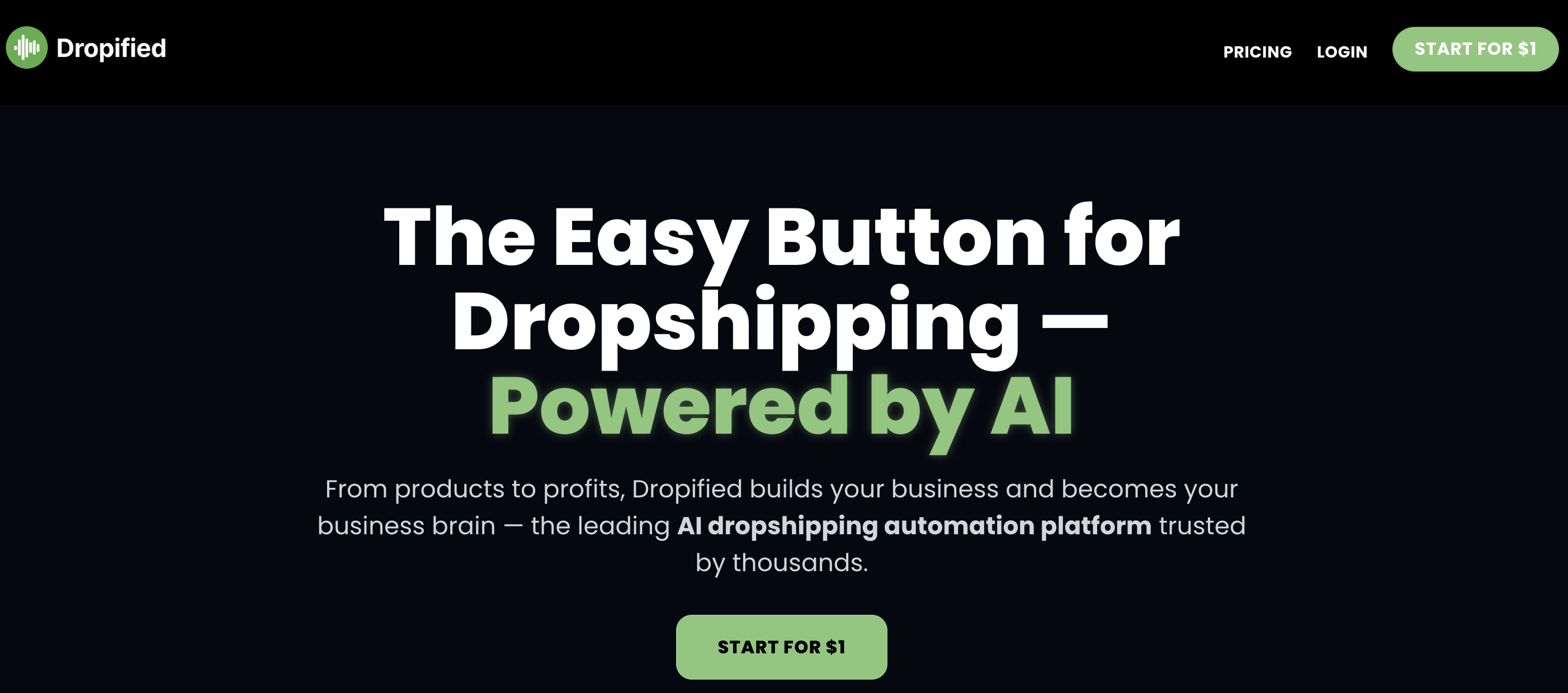 sell the trend vs dropified - dropified 