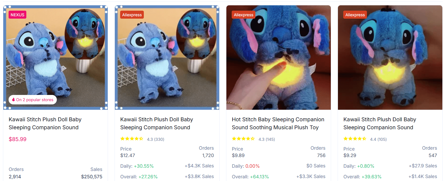 Kawaii Stitch Plush Doll Baby Sleeping Companion