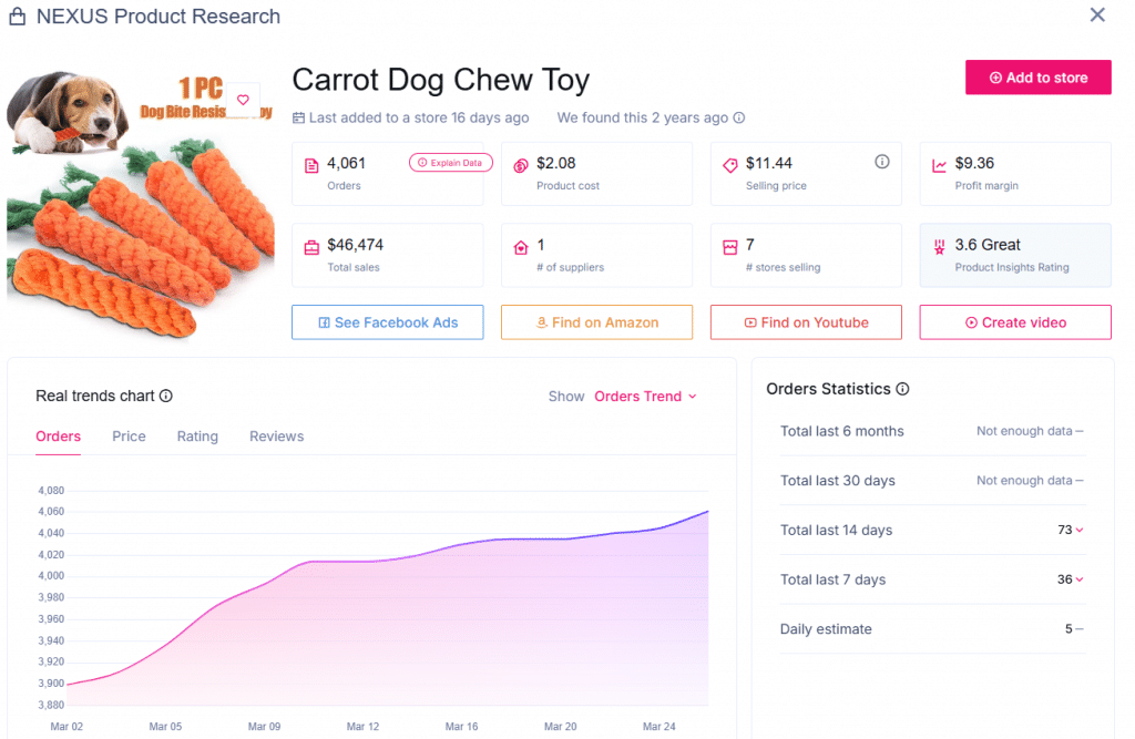 Jouet à mâcher pour chien carotte