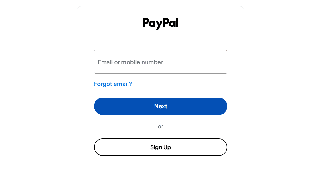Log in