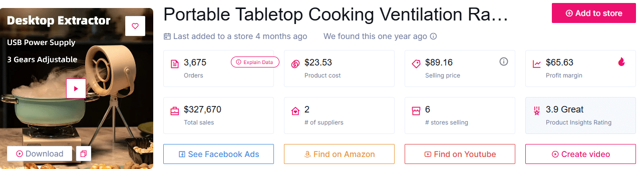 هود نطاق التهوية للطبخ على الطاولة المحمولة