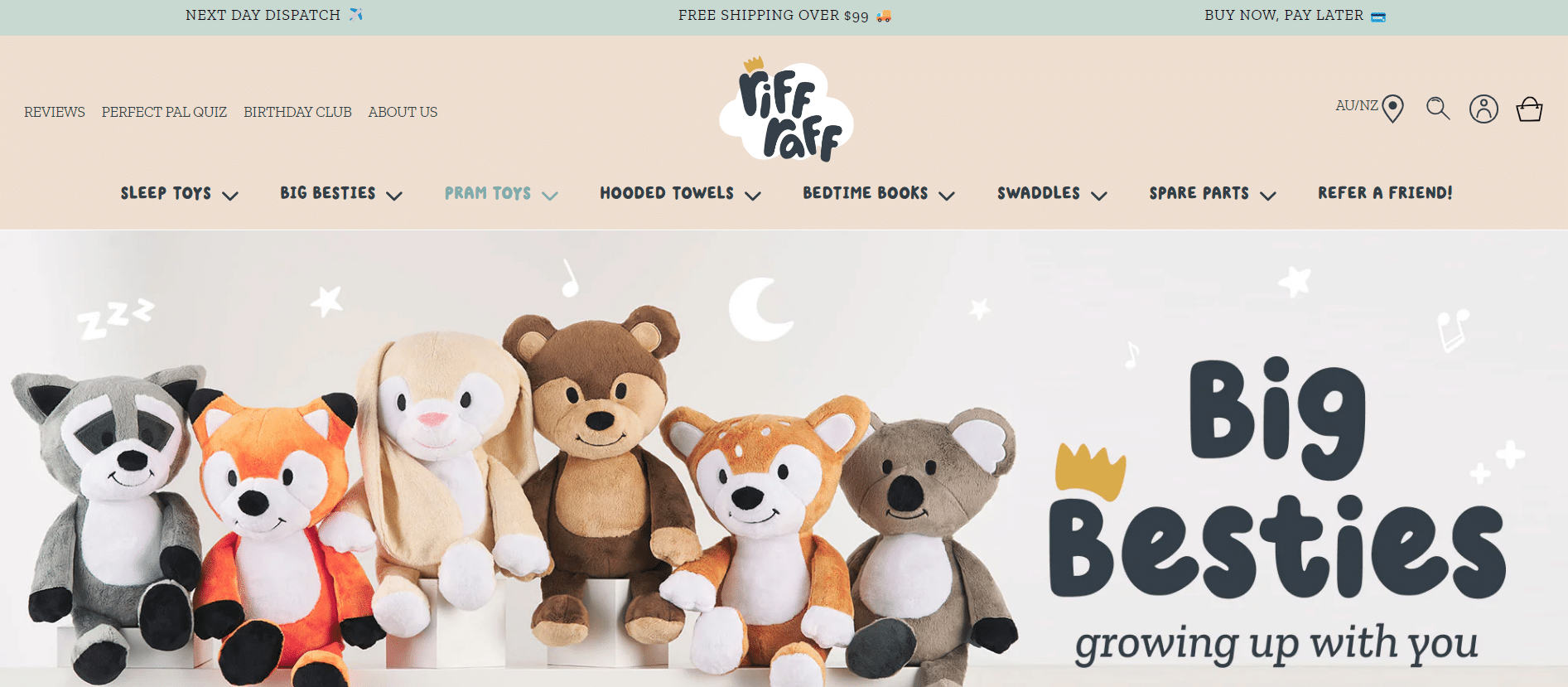 Riff et Raff bébé produits fournisseur australien