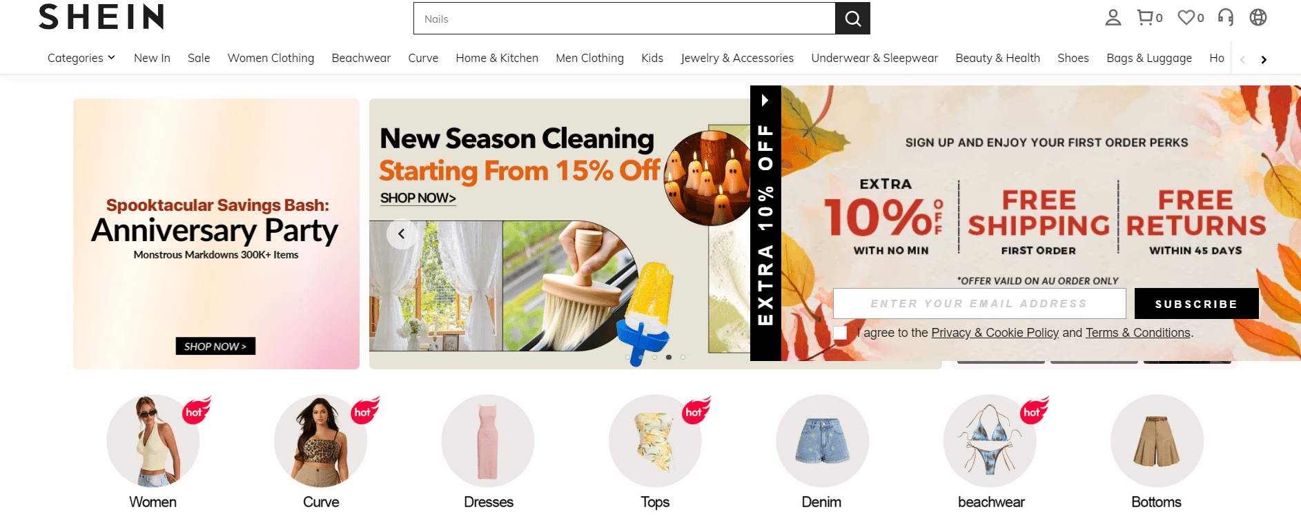 Fournisseur australien de dropshipping Shein