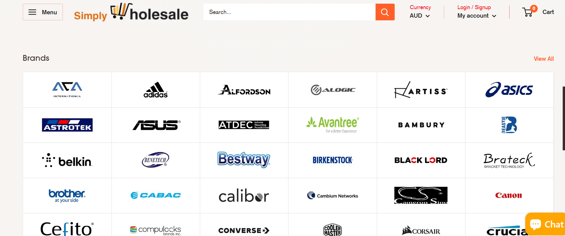 Fournisseur australien Simply Wholesale