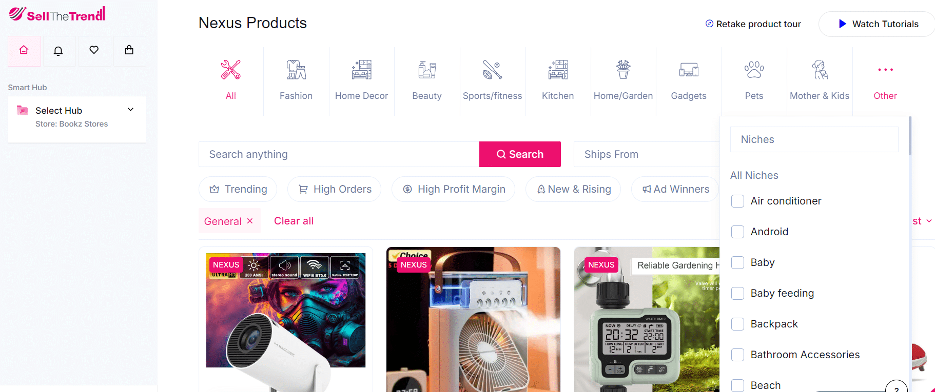 Vender la tendencia, el nexo, los nichos