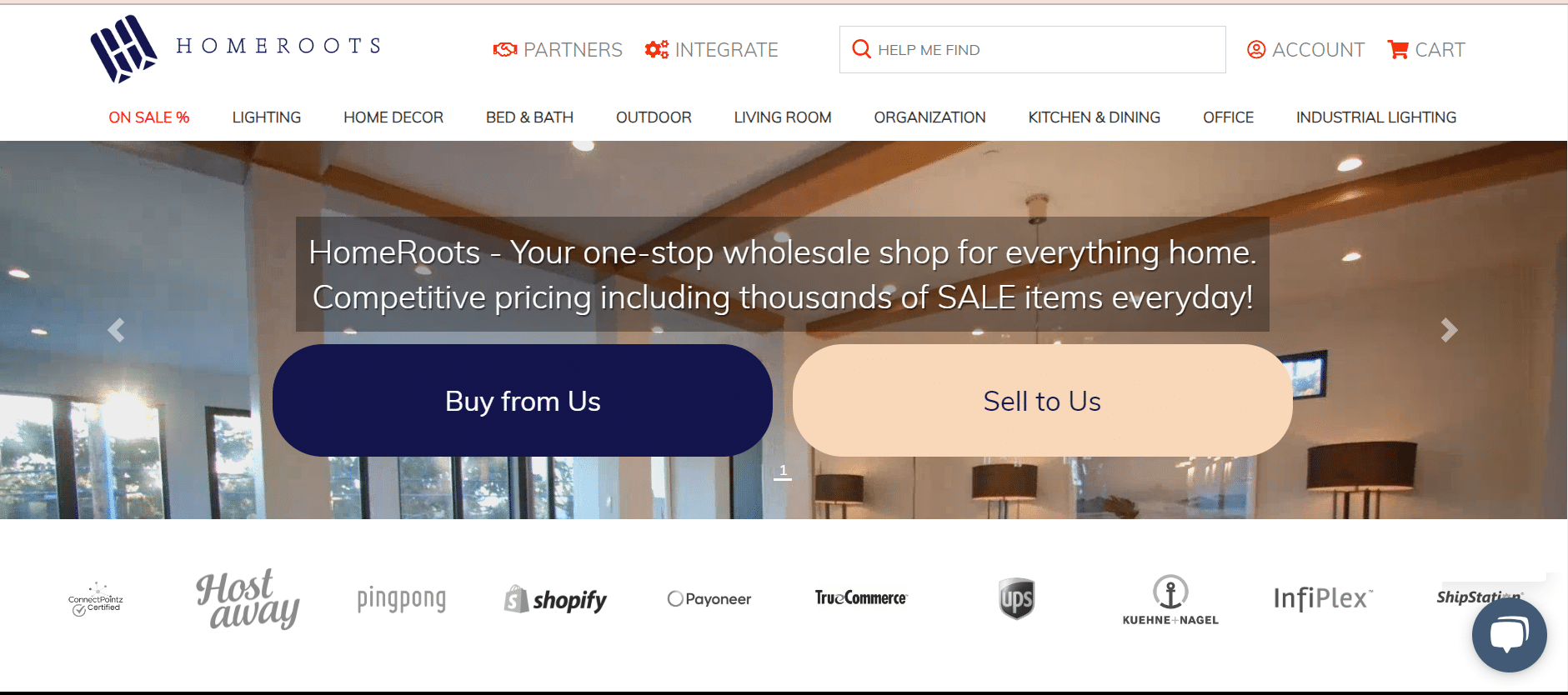 Page d’accueil de Hoomroots