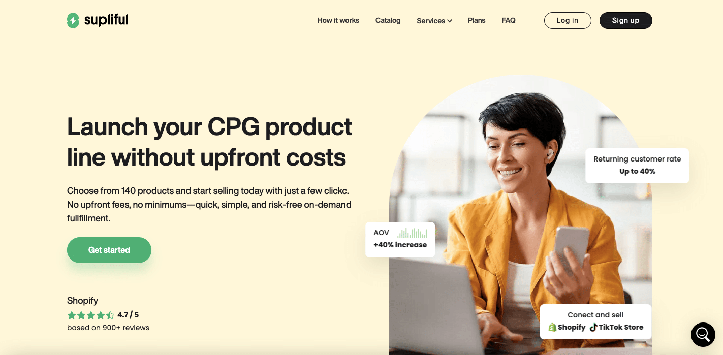 Supliful est l’un des fournisseurs de dropshipping en marque blanche et en marque privée les plus importants dans le créneau des produits de bien-être