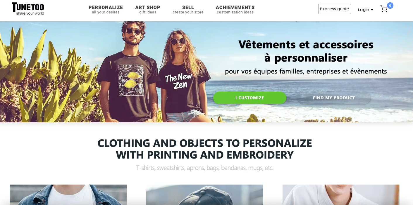 Tunetoo est l’un des fournisseurs les plus fiables spécialisés dans l’impression et la broderie sur mesure