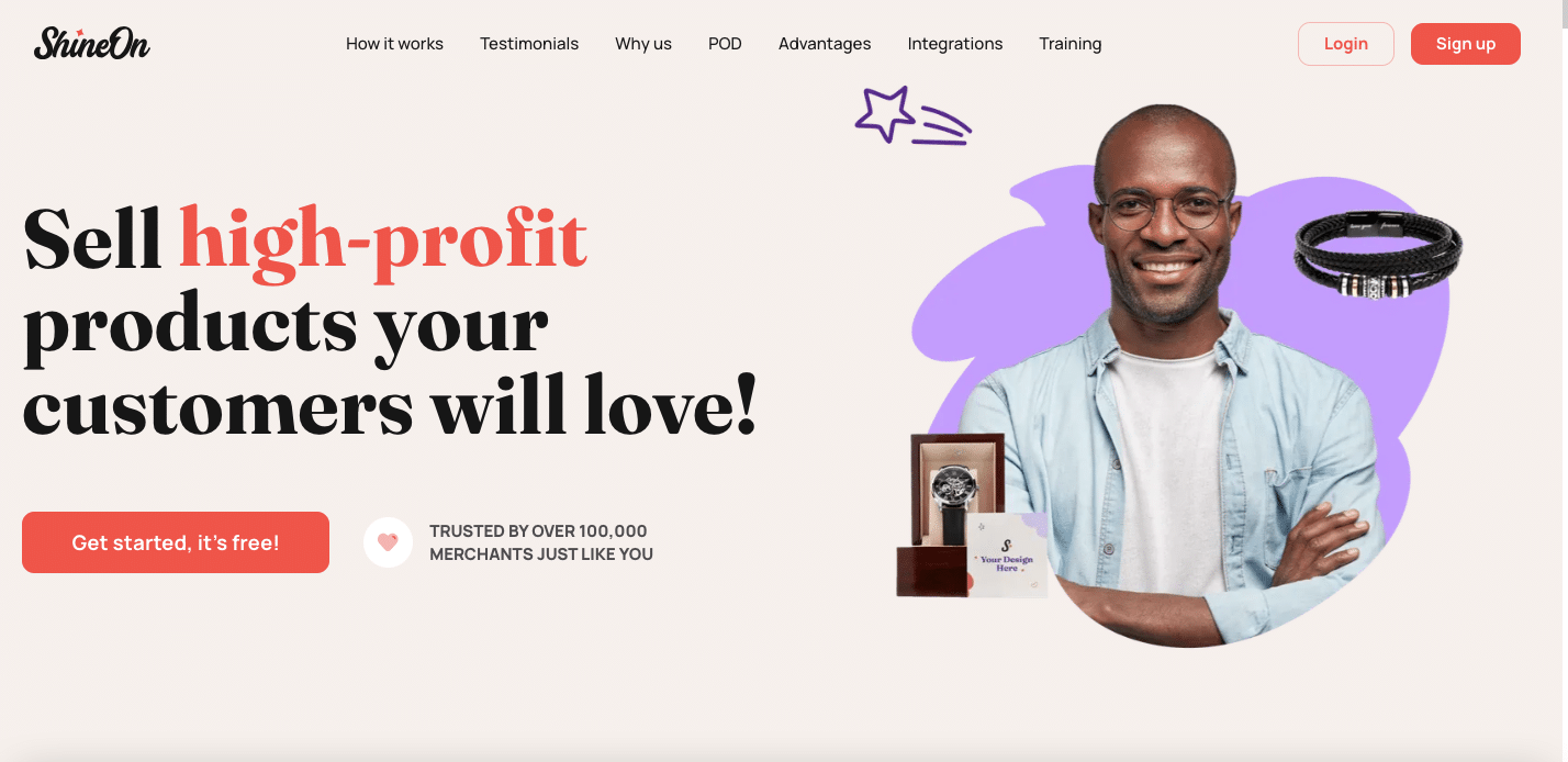 ShineOn se spécialise dans les niches de la mode et des cadeaux