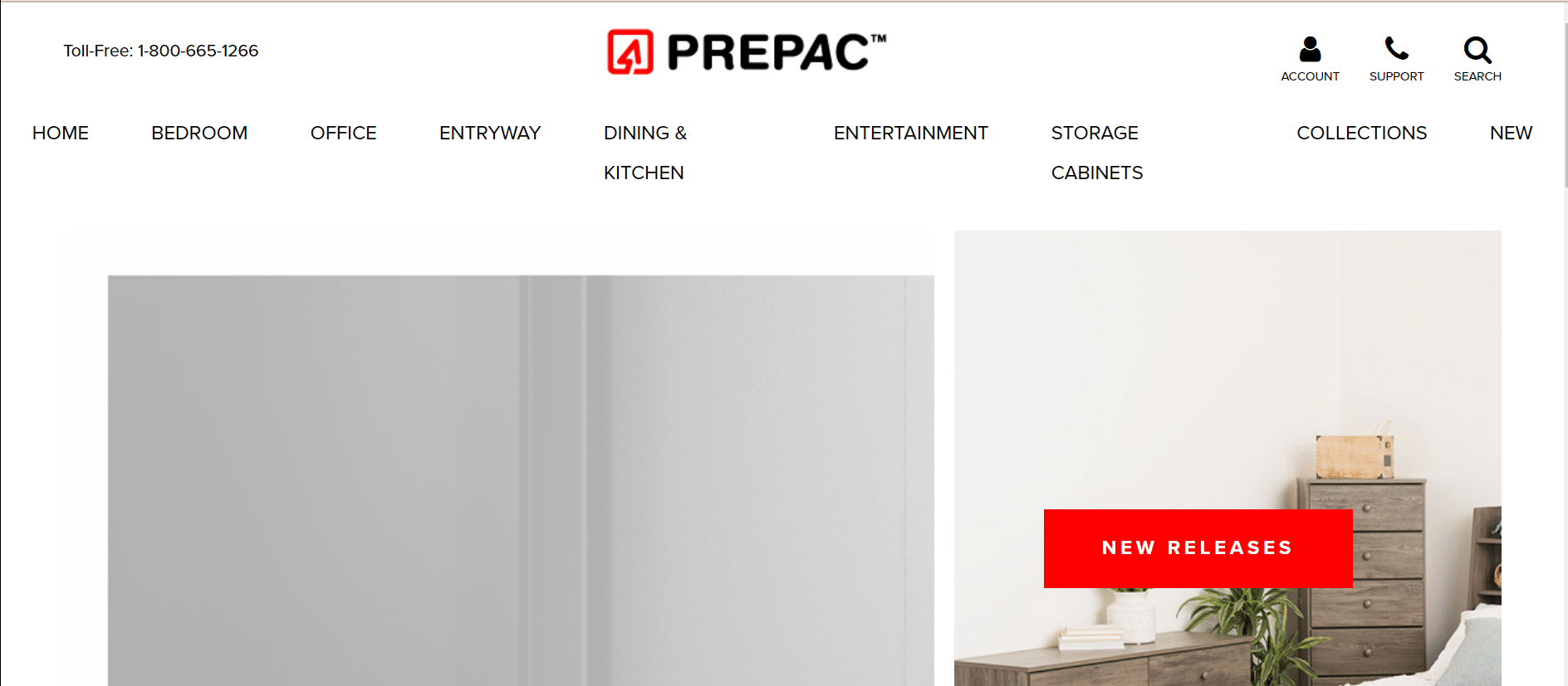 Page d’accueil de Prepac Manufacturing Ltd