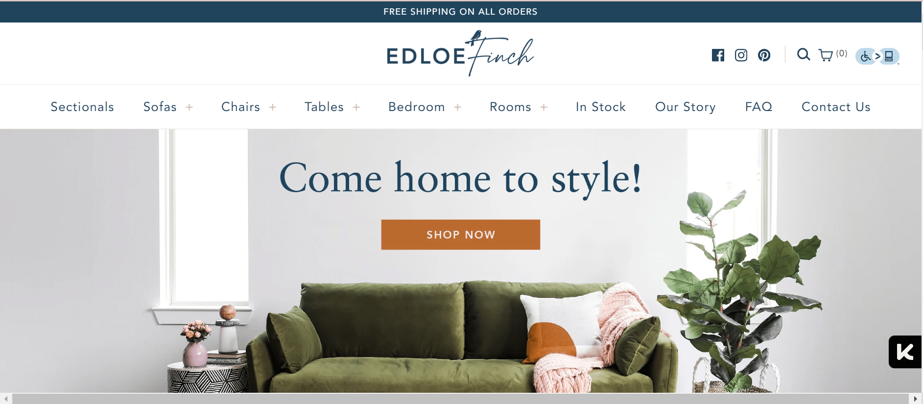 Page d’accueil d’Edloe