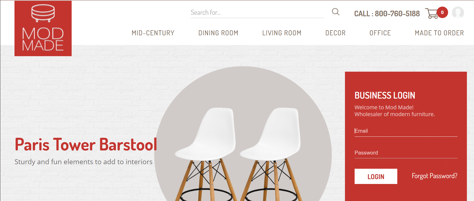 Page d’accueil ModMade