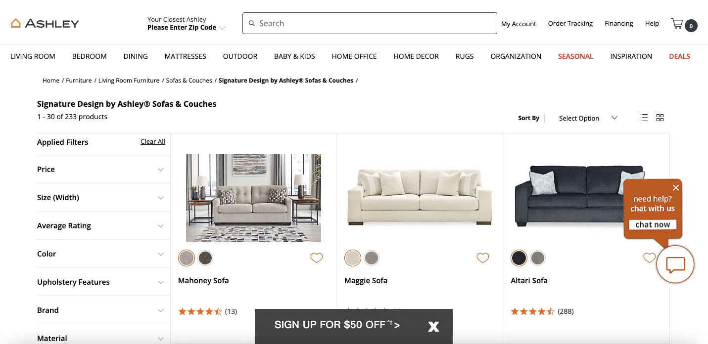 Les produits Signature Design sont également disponibles dans de nombreux magasins Shopify
