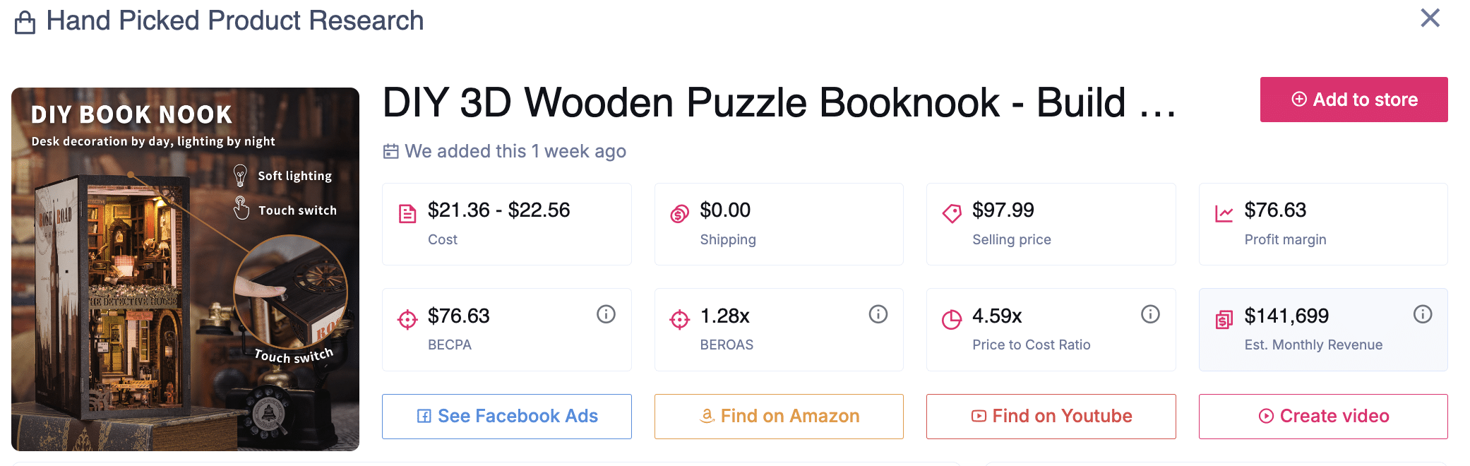 DIY 3D Wooden Puzzle Booknook
