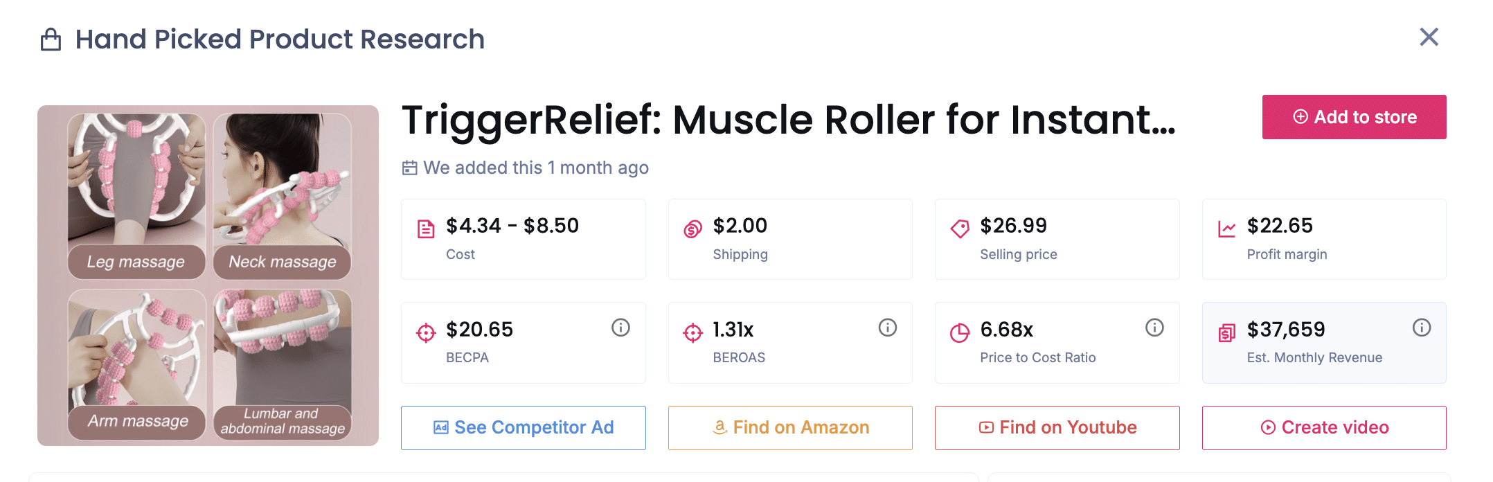 TriggerRelief: Muscle Roller for Instant Pain Relief