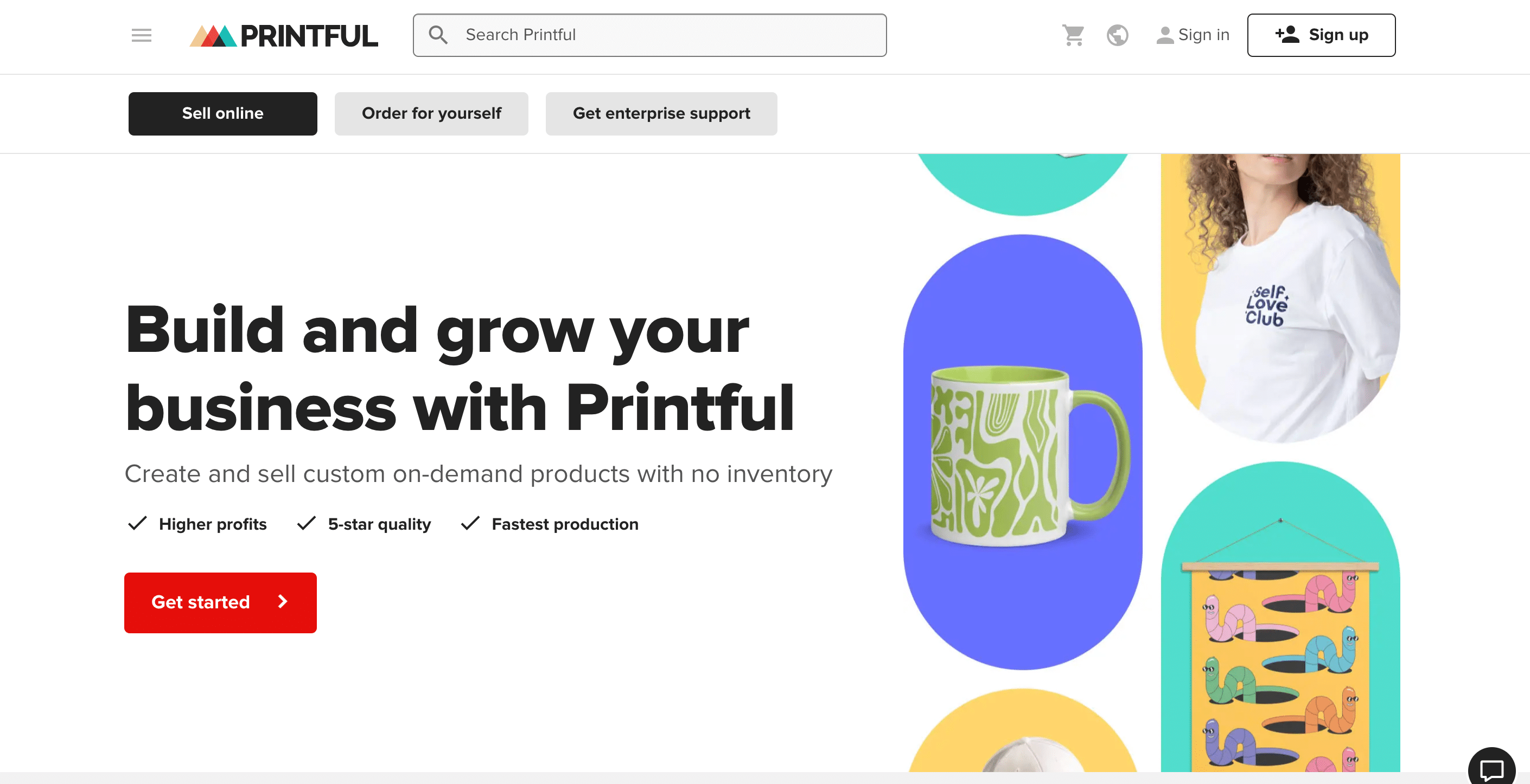 Printful jouit d’une excellente réputation pour ses impressions de haute qualité et son excellent support client