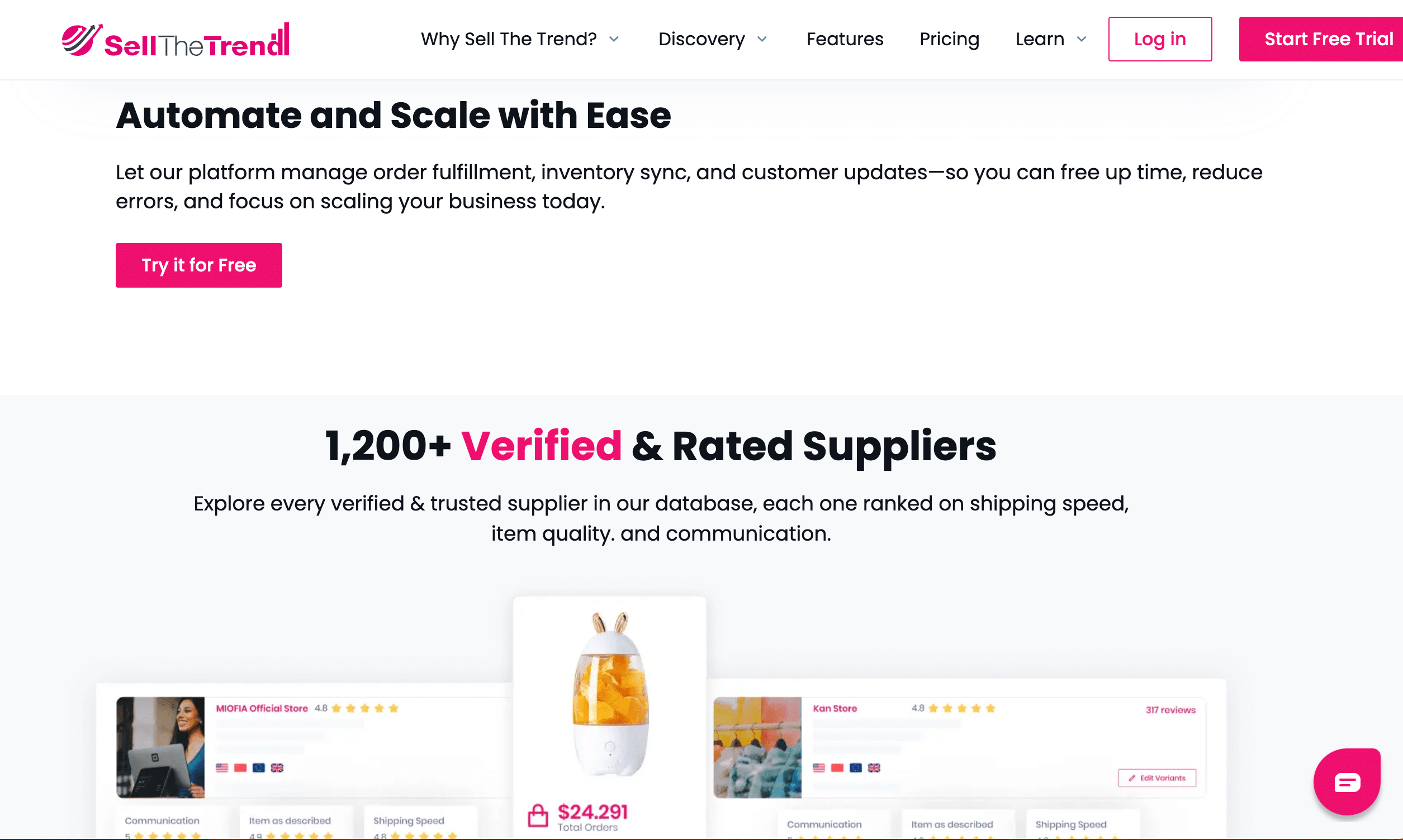 Trouvez des fournisseurs fiables grâce à Sell The Trend