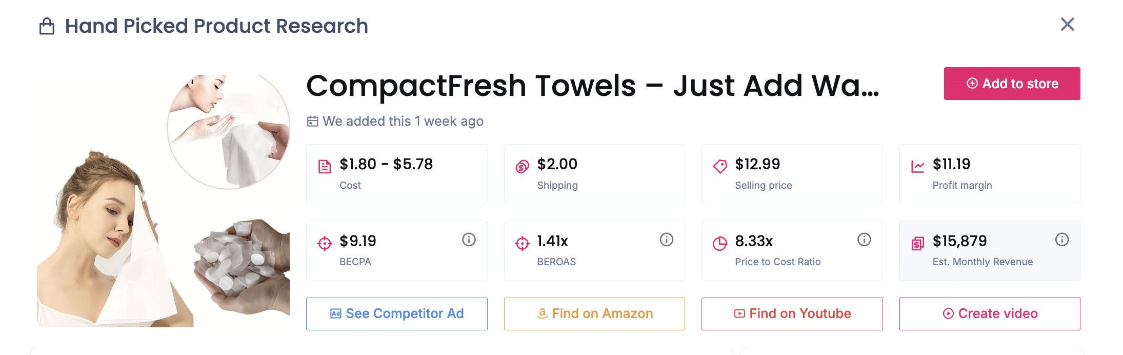 Compactfresh towels