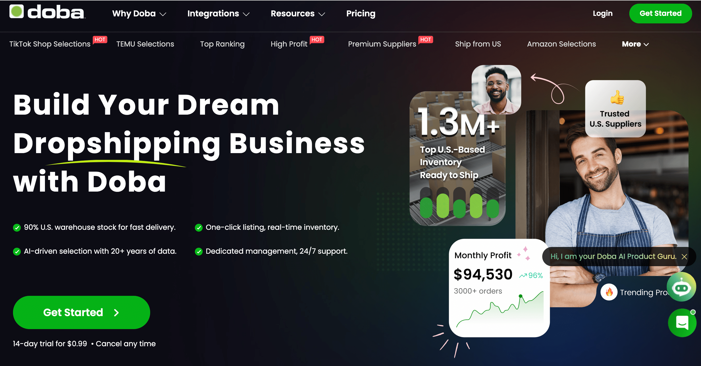 Doba consolide plusieurs fournisseurs dans un seul tableau de bord