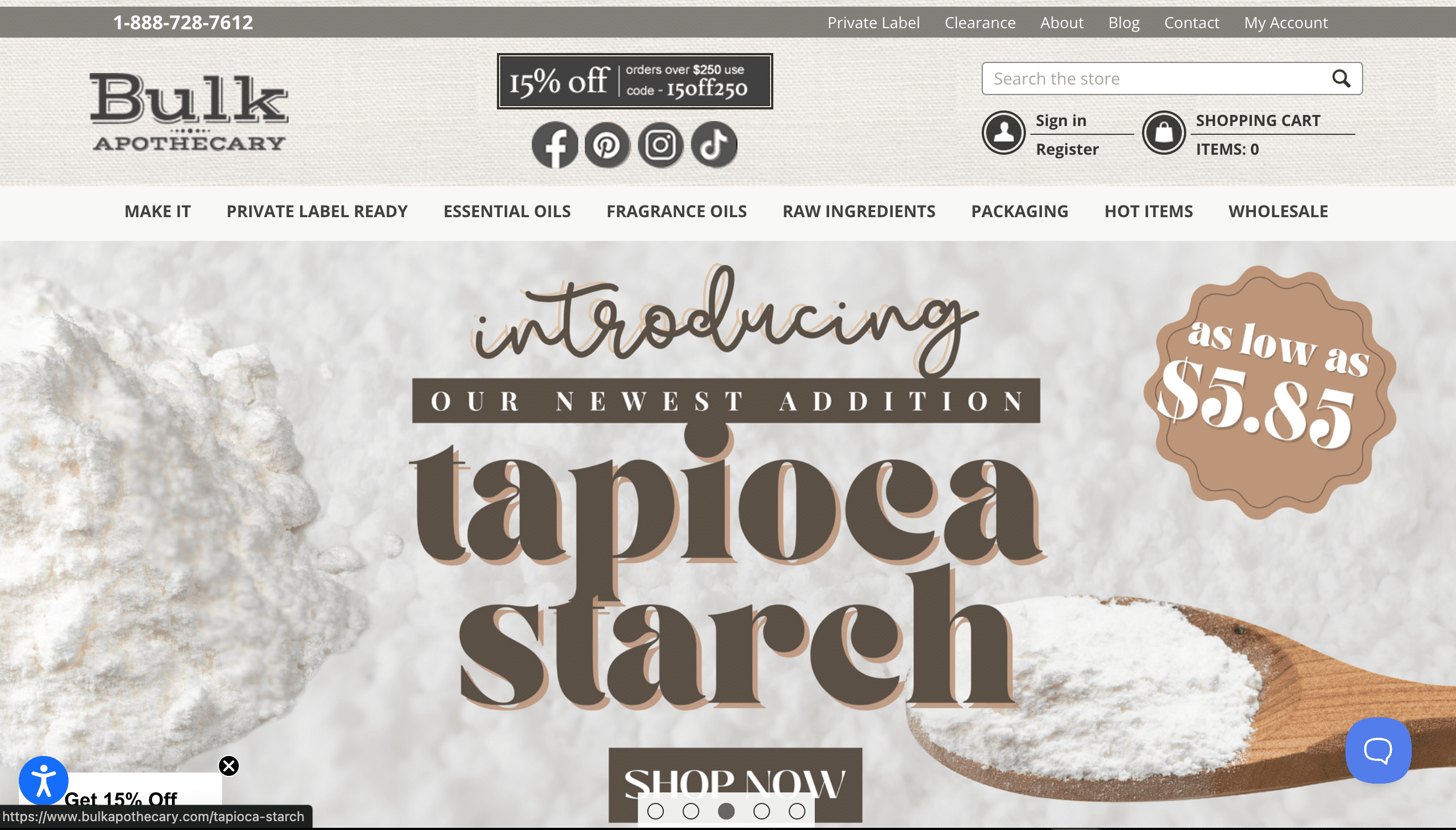 Bulkapothecary est idéal pour les dropshippers ciblant les clients qui aiment le bricolage