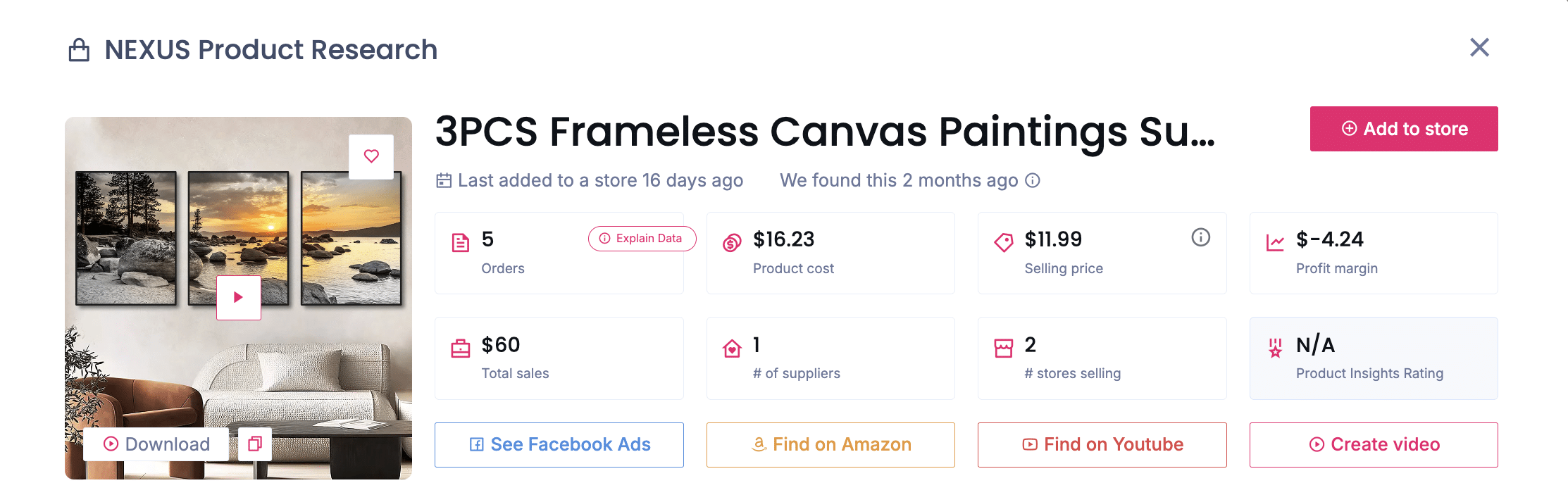 Minimalistische Strichzeichnungen auf Leinwand