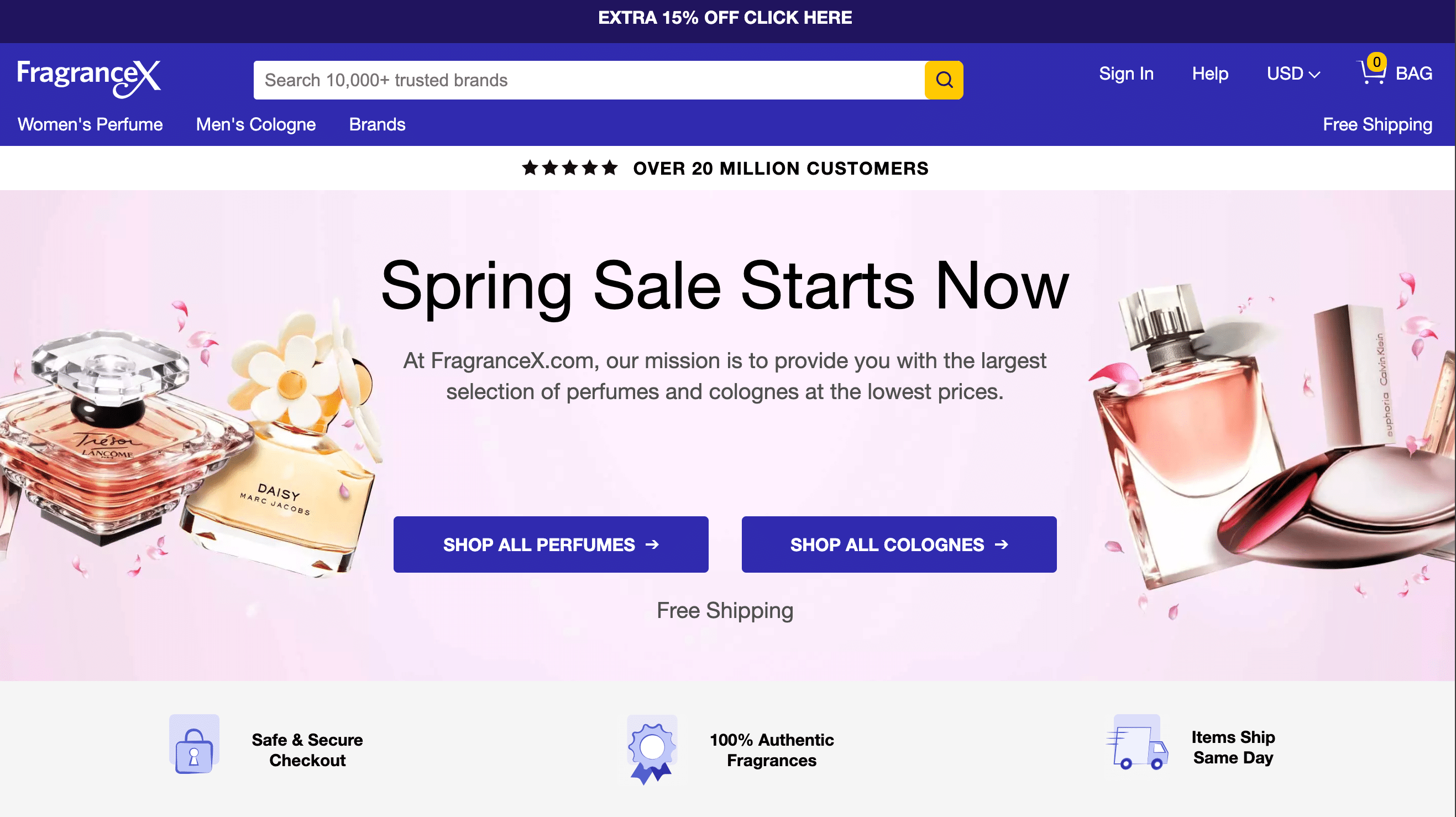 FragranceX est l’un des fournisseurs de confiance de parfums en dropshipping