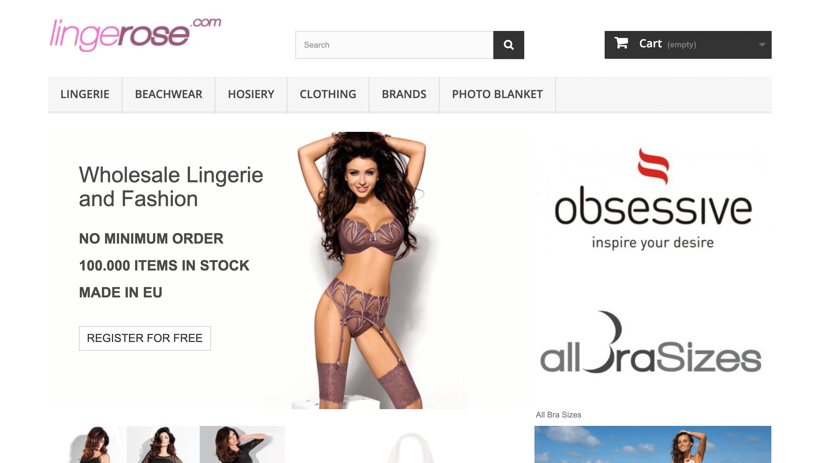 Lingerose est parfait pour les boutiques en ligne qui cherchent à vendre des produits haut de gamme de l’UE