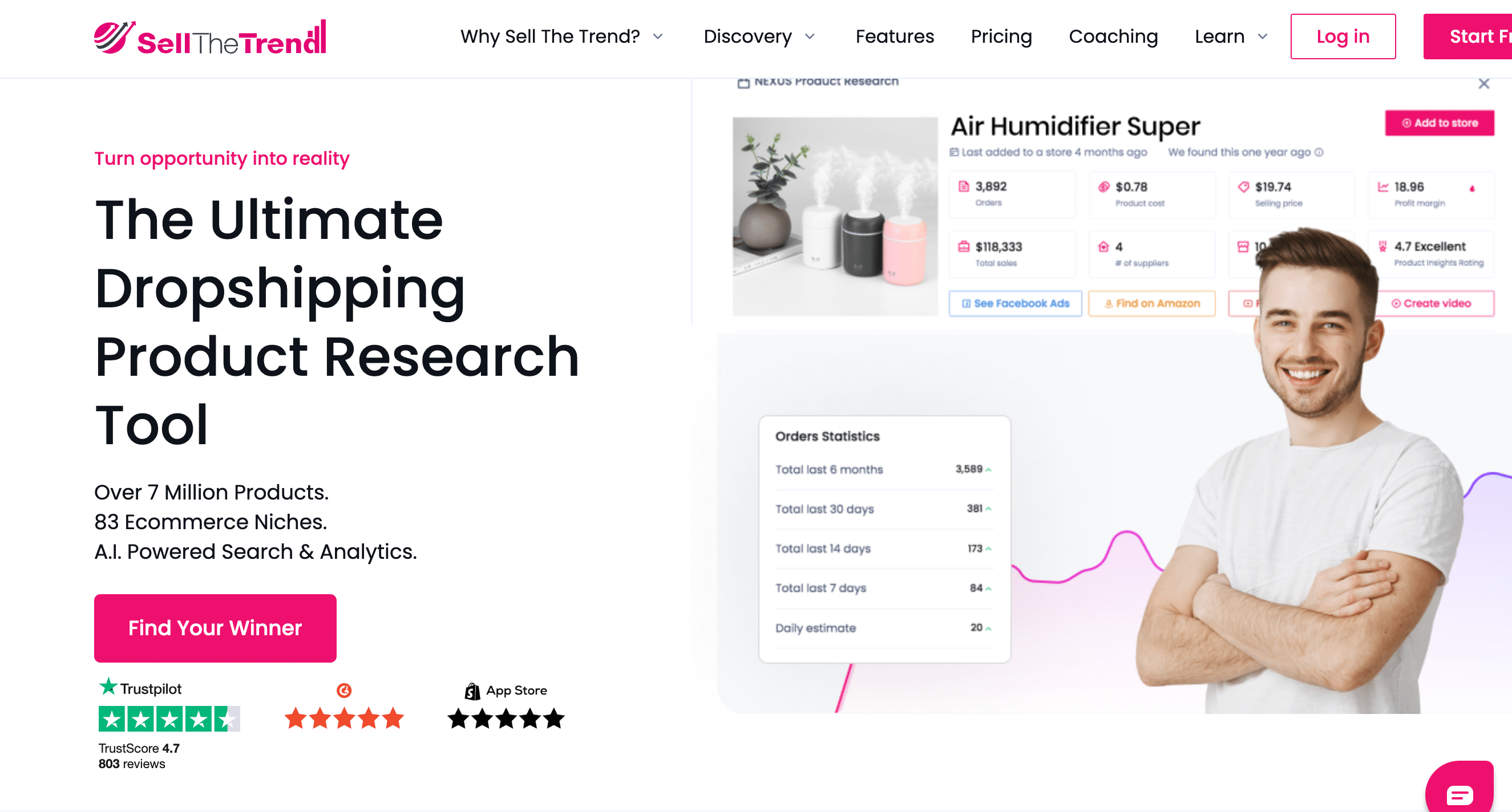Utilisez Vendez la Tendance pour trouver les bons fournisseurs
