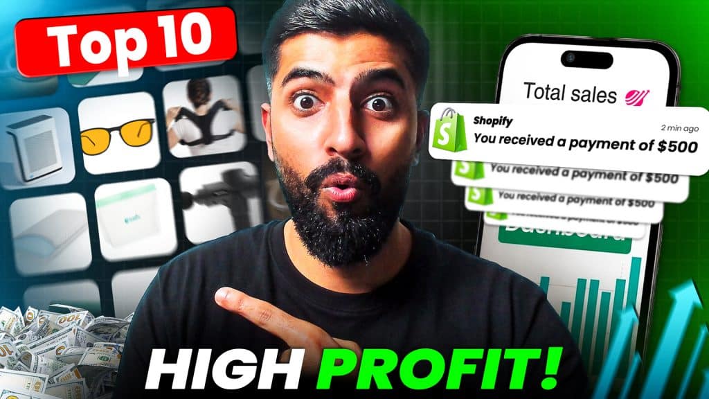 Top 10 High Ticket Products for Massive Profits | DROPSHIPPING SHOPIFY & SELLSHOP