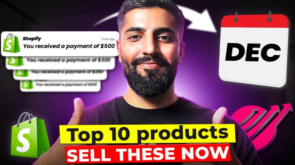 TOP 10 PRODUCTS TO SELL IN DECEMBER 2025 | DROPSHIPPING SHOPIFY & SELLSHOP