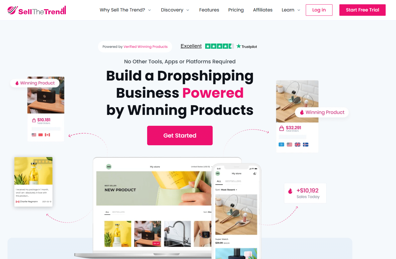 sell the trend is one of the proven winners if you want to start dropshipping