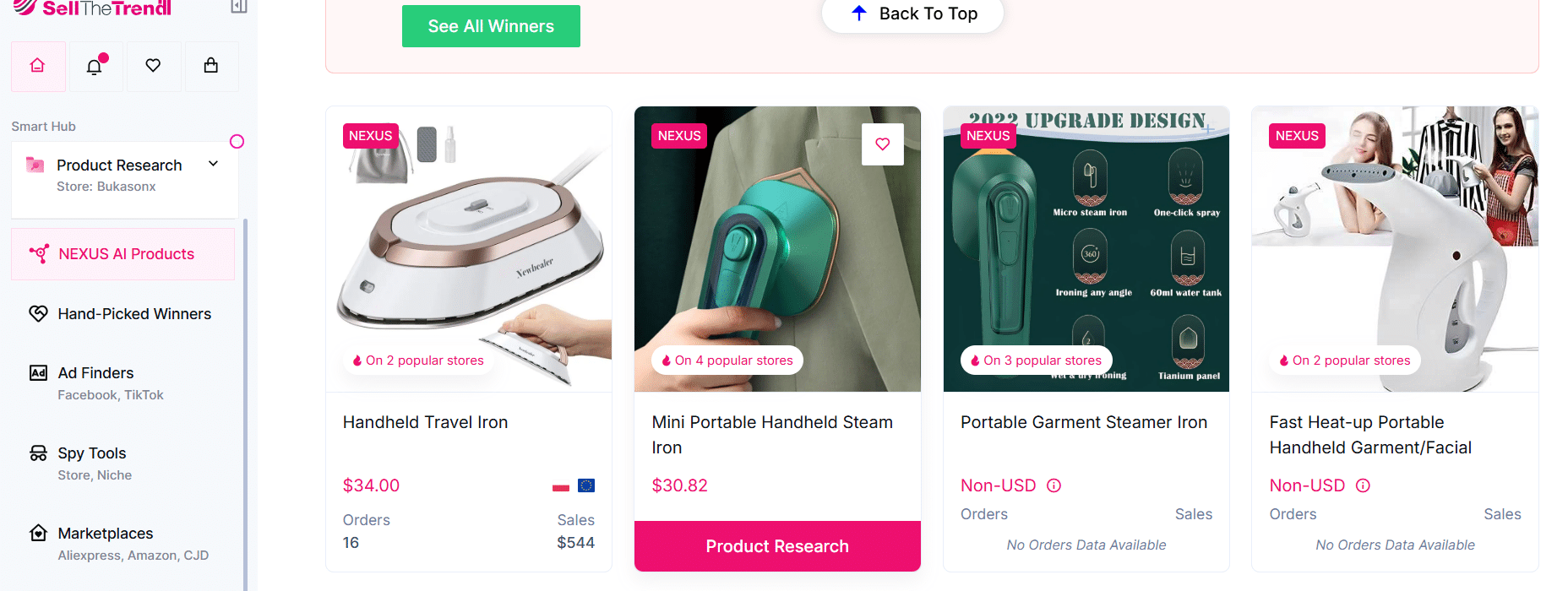 handheld iron for travel dropshipping