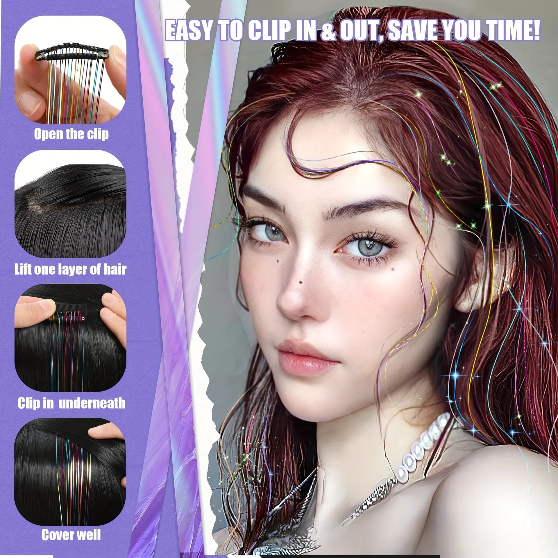 TwinkleGlow™ Tinsel Extensions