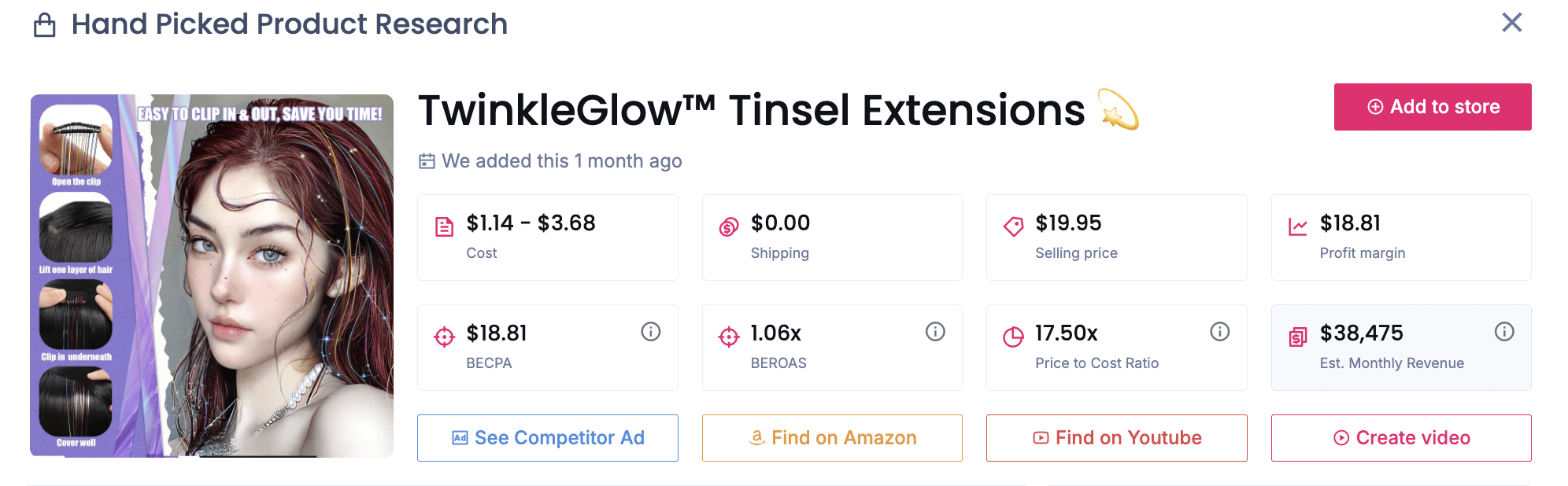 Extensiones TwinkleGlow Tinsel