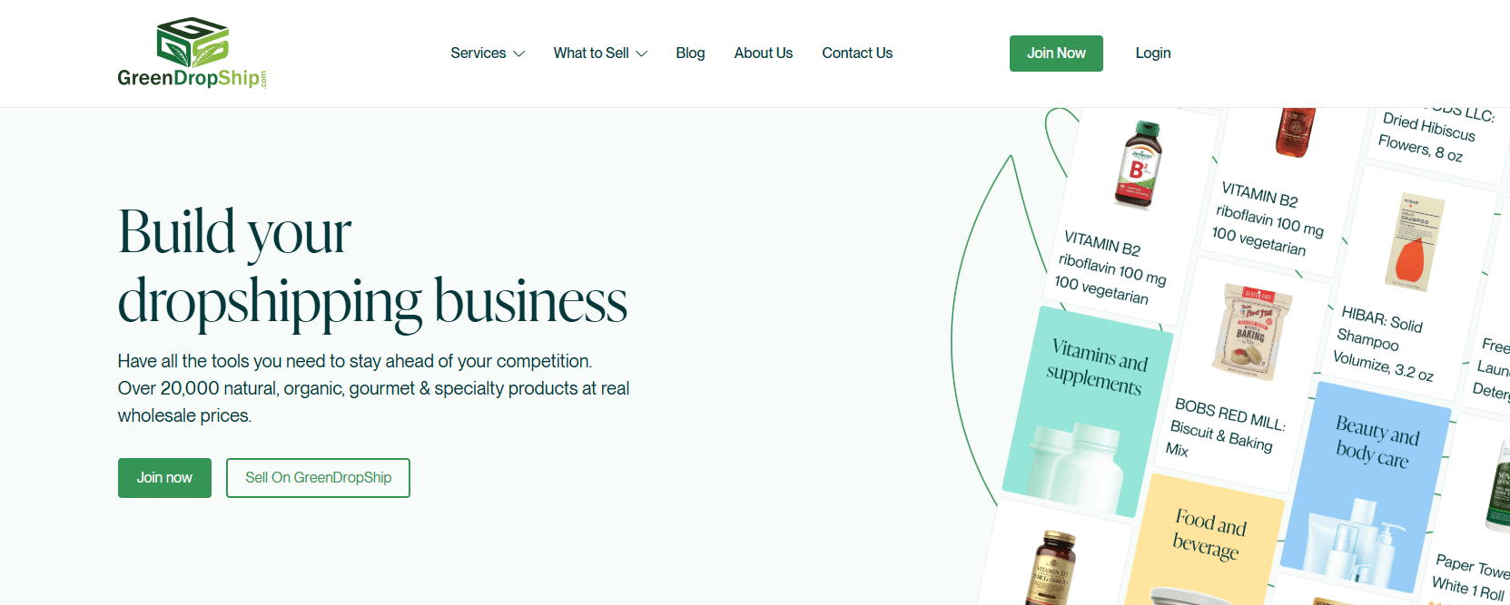 greendropship homepage updated screenshot