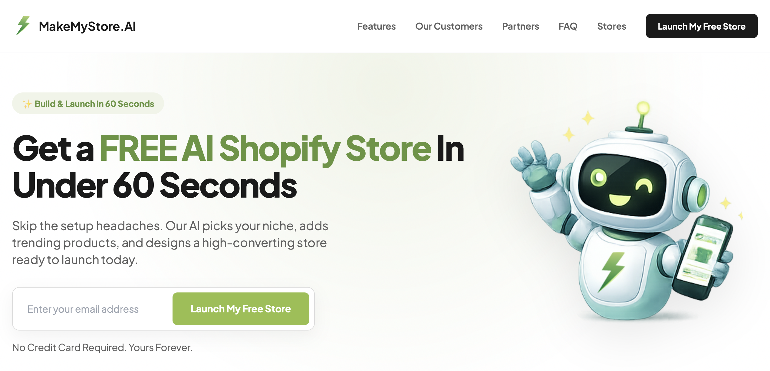 best ai shopify store builder - makemystore.ai