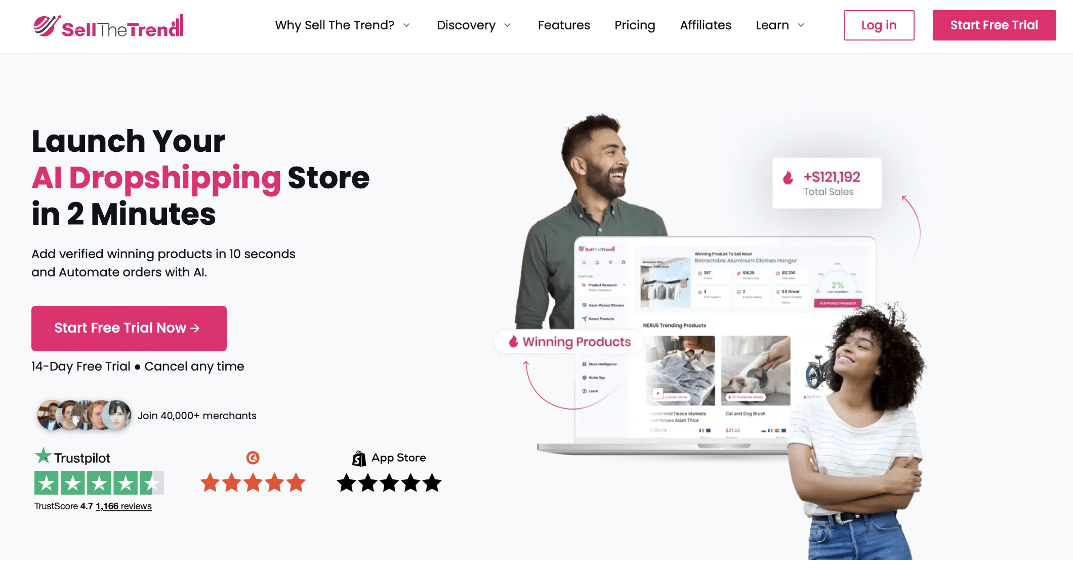 ai dropshipping - sell the trend