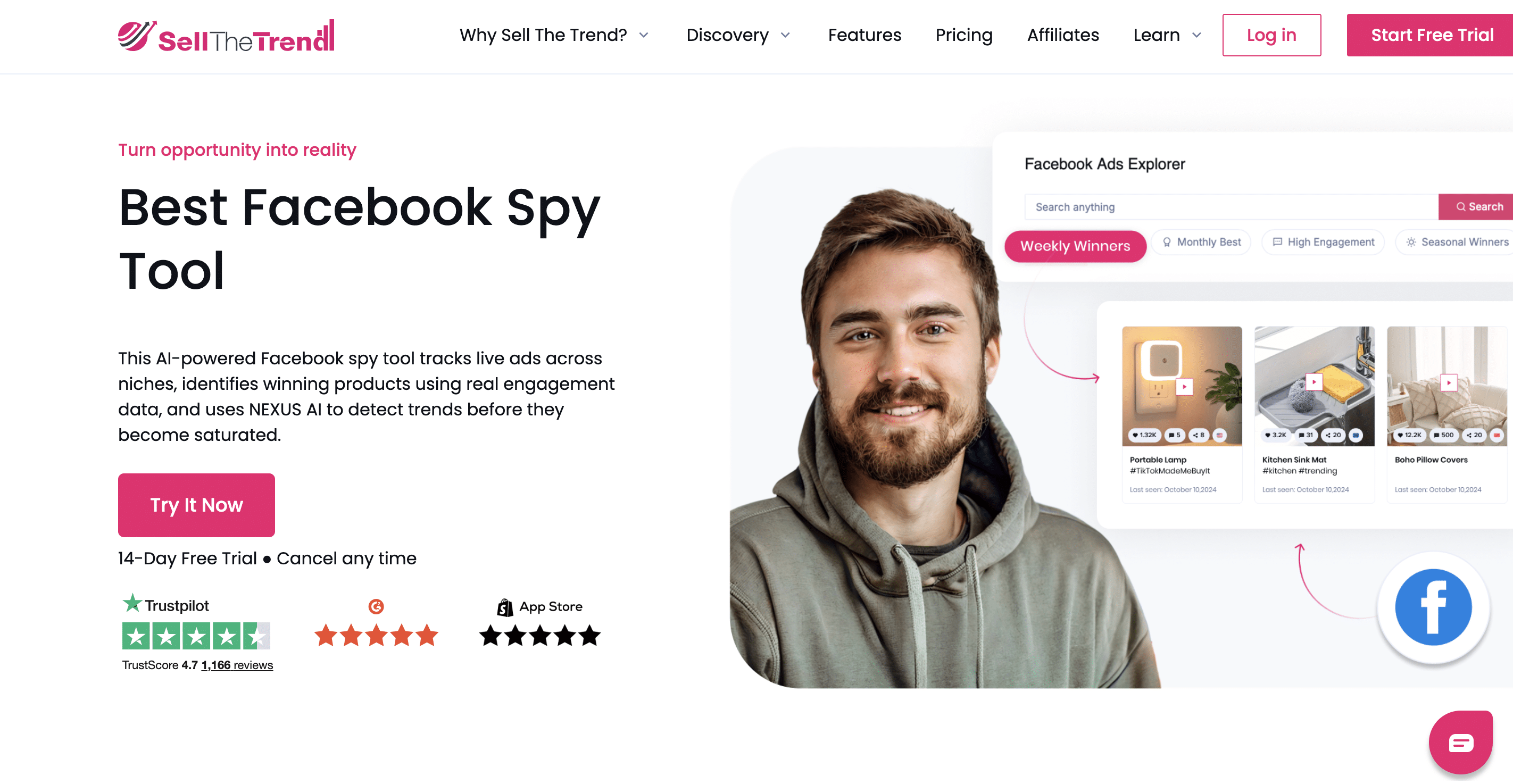 Sell The Trend is a marketplace icon that can help you find more buyers for your targeted products