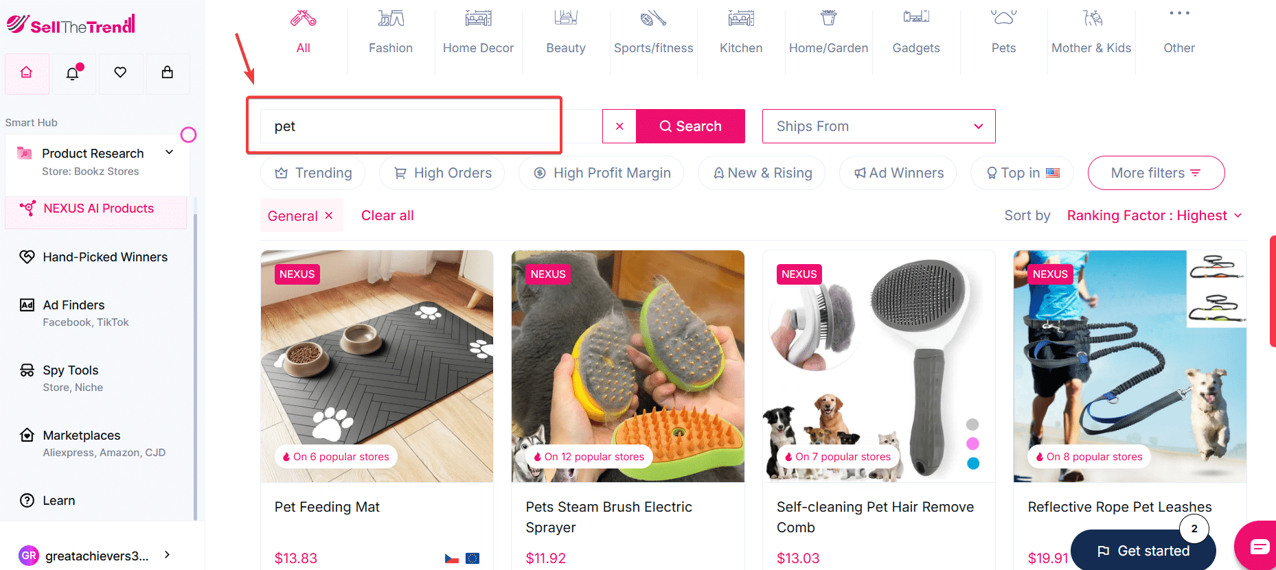 use sell the trend combined with instagram ads to create strong interest in your new business with product keywords