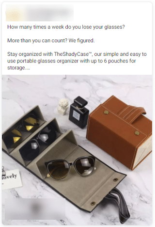 SMARTCASE CHIC Eyeglasses Case Facebook Ads