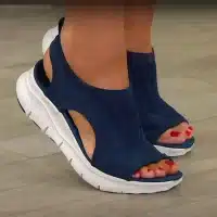 This Plus Size Women Sport Wedge Sandals