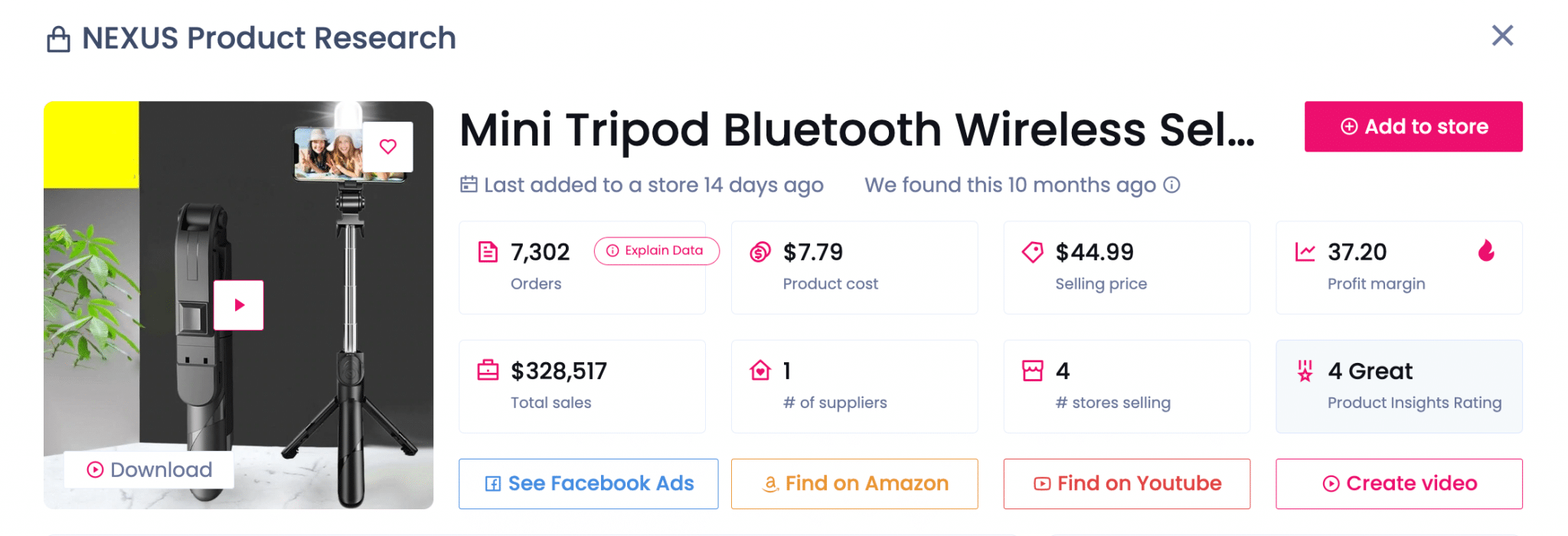 Mini Tripod Bluetooth Wireless Stand
